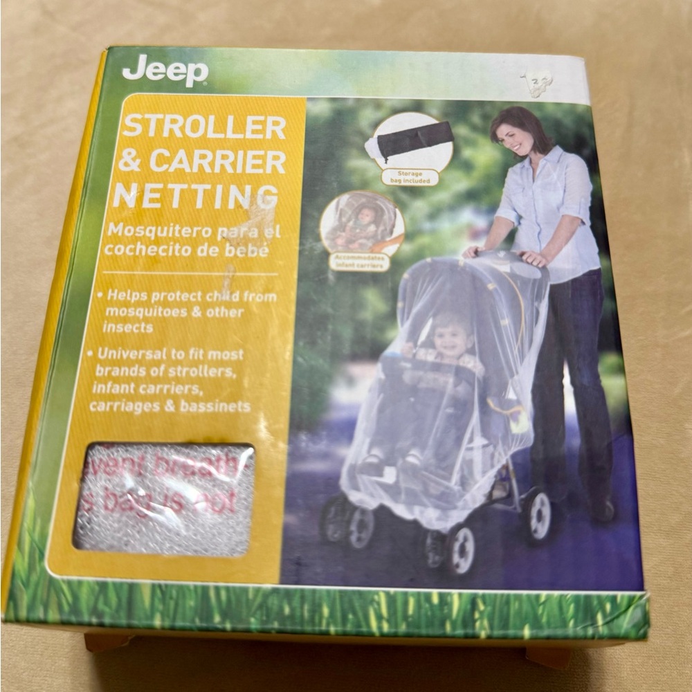 Jeep Stroller Netting in White